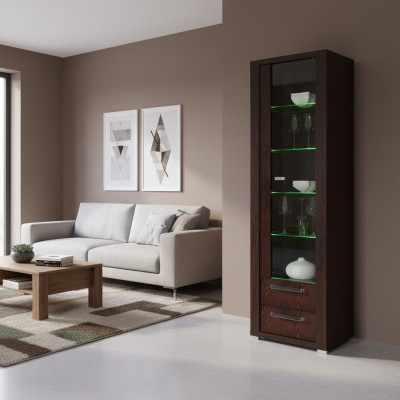 Vitrina Armario Cómoda Cristal Estante Vitrinas Estantes Madera Armarios