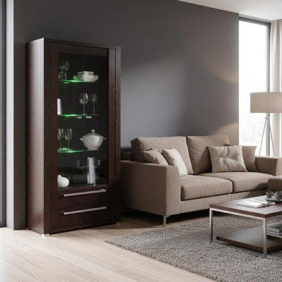 Vitrina armario cómoda vidrio estante vitrinas estantes decoración madera armarios nuevo
