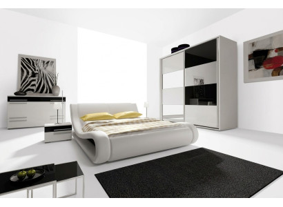 Diseño de dormitorio completo Conjuntos Armario Cama Cómoda Mesita de noche Moderno.