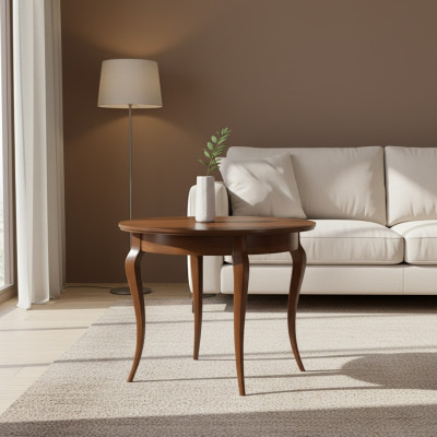 Mesas redondas, mesa de comedor redonda, mesa de diseñador redonda de madera lacada de alto brillo 95/295cm muebles