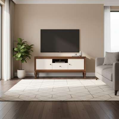 RTV Diseño Aparador de pared de televisión de lujo Armario Estantes Cómoda Estantería