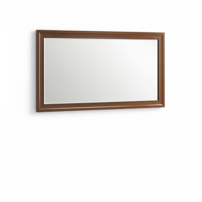 Espejo de pared clásico con marco de madera. Espejo mueble Nuevo 142 x 77cm. Diseño de vidrio nuevo.