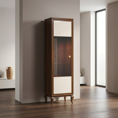 Clásicos armarios vitrinas muebles de salón armario vitrina de lujo noble con vidrio
