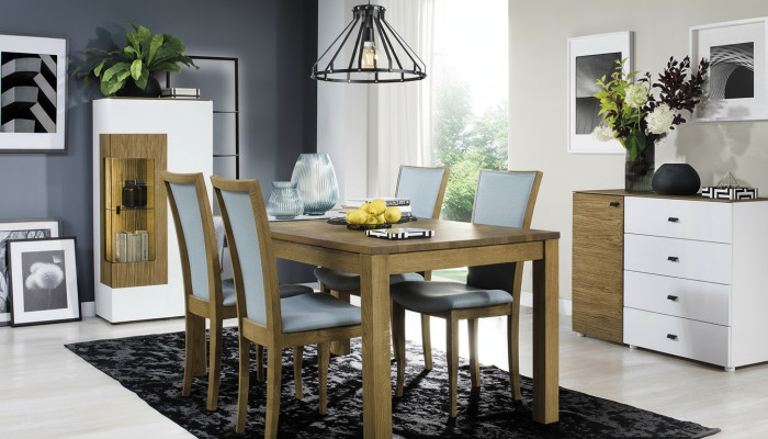Set de 4 sillas de diseño de lujo tapizadas en madera maciza para oficina, comedor o sala de estar.