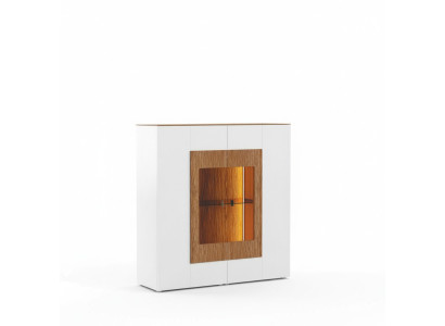 Vitrina de vidrio armario sala de estar escaparate 1 puerta. Vitrina armario alto aparador