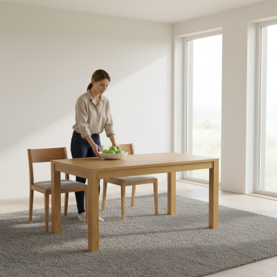 Diseño de mesa de comedor estilo antiguo Mesa de comedor mesas modernas sala de estar madera 160/220cm.