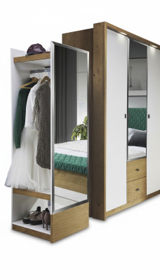 Gabinete espejo armario dormitorio puertas flotantes de 55 cm nuevos.