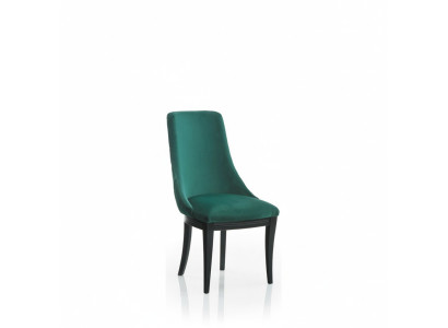 Sillas verdes 2x lujo Silla de comedor clásica Sillas Asiento moderno Madera maciza
