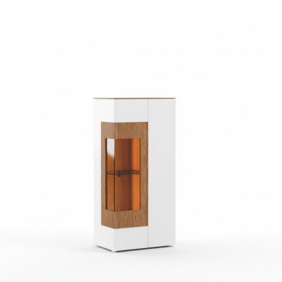 Moderno armario de vidrio vitrina para sala de estar escaparate de una puerta diseño vitrinas nuevas.