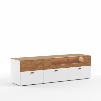 Mueble de TV cómoda RTV XXL Mesa de armario de sala de estar de madera clásica barroca.