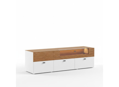 Mueble de TV cómoda RTV XXL Mesa de armario de sala de estar de madera clásica barroca.