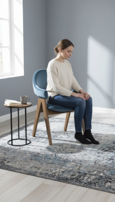 Diseño de lujo, silla de madera maciza tapizada con respaldo para asiento de oficina, comedor.