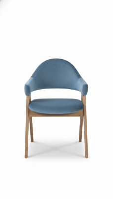 Diseño de lujo, silla de madera maciza tapizada con respaldo para asiento de oficina, comedor.