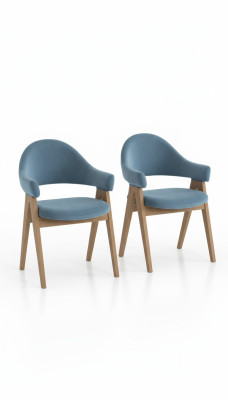 Lujo Juego de sillones 10x Grupo de sillas Asiento Acolchado Respaldo Sillas Mueble de madera