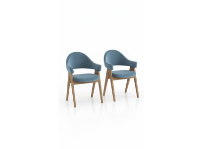 Lujo Juego de sillones 10x Grupo de sillas Asiento Acolchado Respaldo Sillas Mueble de madera
