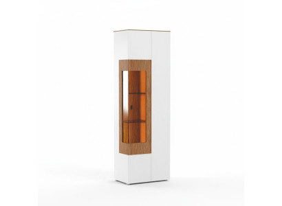 Vitrina de cristal armario vitrina salón escaparate 1 puerta. Armario vitrina alto moderno.