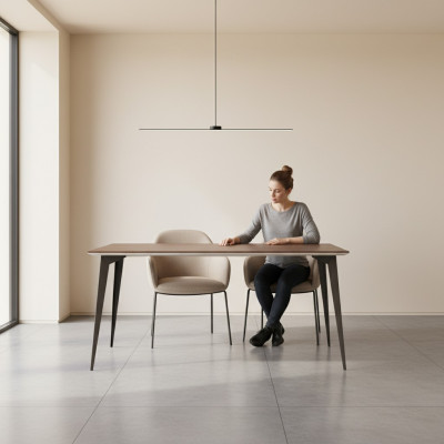 Mesa de comedor de diseño estilo antiguo Mesa de comedor moderna Mesas de salón Madera 160x90cm nueva