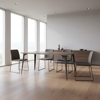 Mesa de comedor de diseño estilo antiguo Mesa de comedor moderna Mesas de salón Madera 160x90cm nueva