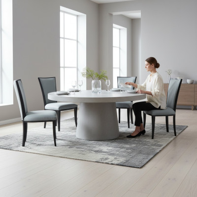 Juego de sillones de lujo 4x grupo de sillas asiento acolchado respaldo sillas conjunto madera maciza