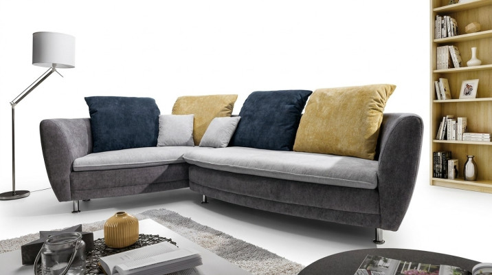 Conjunto de sofás de esquina de cuero para estar en casa con forma de L, nuevo sofá esquinero sofá sofá tapizado.