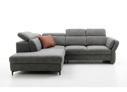 Mega cómodo sofá cama con acolchado de lujo en estilo moderno.
