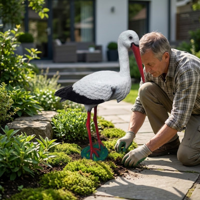 Abstrakter Storch Vogel Garten Dekoration Statue Neu Skulpturen Figuren Skulptur --> Estatua de decoración abstracta de cigüeña pájaro de jardín, esculturas de figuras escultura nuevas.