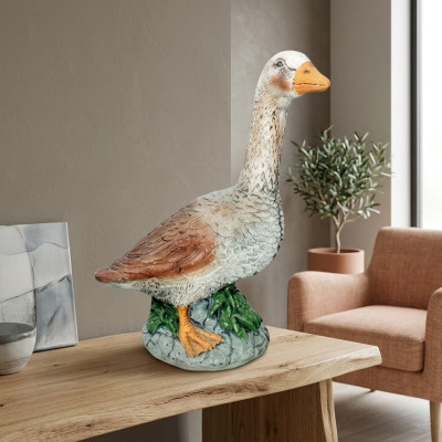 Estátuas decorativas de pato para jardín, figuras y estatuas, figura de 44cm de plástico a tamaño real, nuevo.