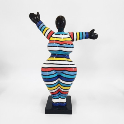 Figuras de diseño abstracto 120cm estatuas jardín sala de estar arte escultura XXL Nuevo