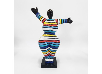 Figuras de diseño abstracto 120cm estatuas jardín sala de estar arte escultura XXL Nuevo