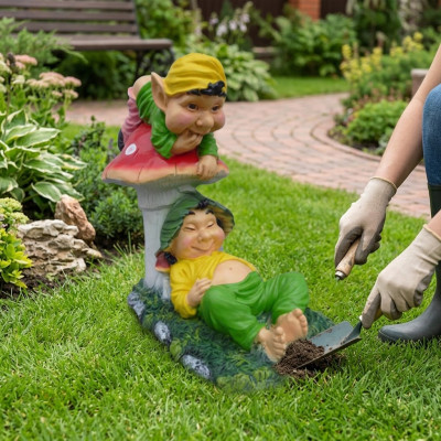Desempleados y vagos trolls de jardín 60 cm decoración estatua figuras escultura