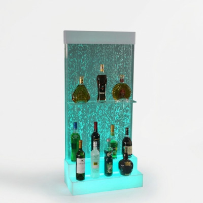 Diseñador LED Bar Estantes de pared de agua Barra Mostrador Mueble de estantería
