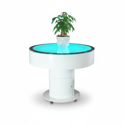 Mesa redonda Mesa alta Barredor Mesas redondas Agua LED iluminado Juego de agua LED