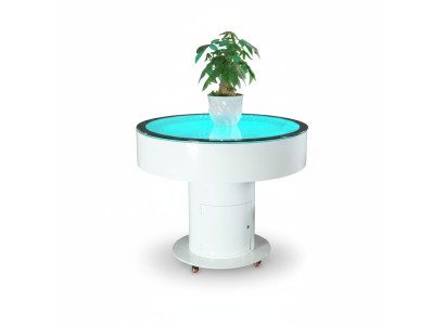 Mesa redonda Mesa alta Barredor Mesas redondas Agua LED iluminado Juego de agua LED