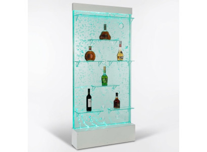 Regale Iluminado por Diseñador Led Pared de Agua Estante Columna Barra Mostrador Columnas de Agua