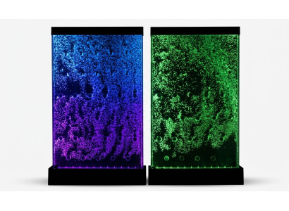 Panel de pared con burbujas de agua LED pared de agua, diseño de pared de agua.