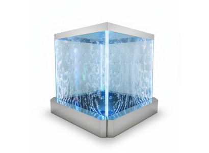 Panel de pared con luz LED, pared de agua, paredes de agua, burbujas de agua en la pared.