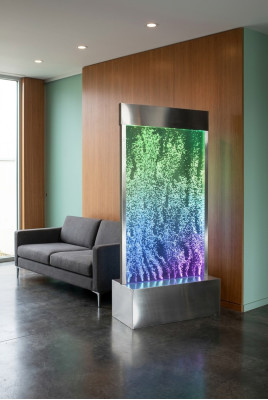 Panel de pared LED con pared de agua, burbujas de agua, decorativo, moderno.