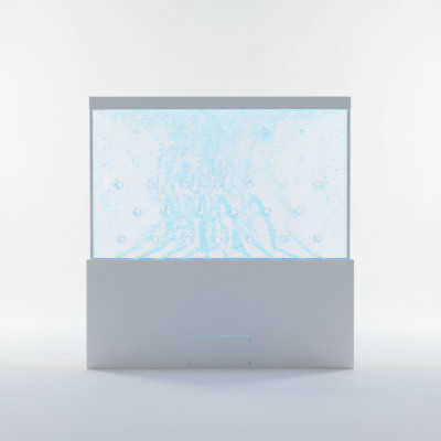 Moderna partición pared de agua LED decorativa pared de agua iluminada.
