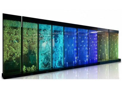 Panel de pared Burbujas de agua LED Pared de agua decorativa Diseño de agua del diseñador