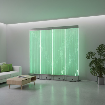 Panel de pared LED fuente de agua paredes de agua modernas pared decorativa de burbujas.