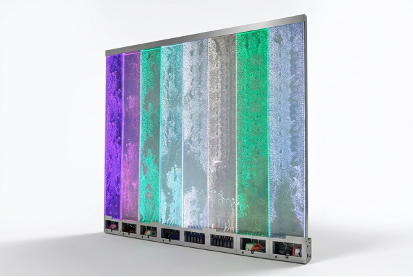 Panel de pared LED fuente de agua Paredes de agua modernas Burbujas de agua Decorativo pared