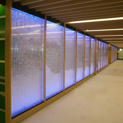 Pared separadora, estante, armario, pared de agua, columna, paredes LED 60x240, paredes de agua Waterwall.