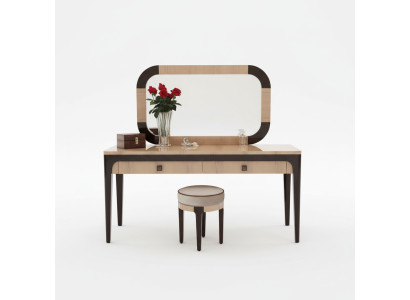 Mesa Consola Espejo Cómoda Tocador Dormitorio Taburete Conjunto