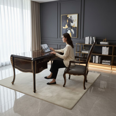 Configuración de la oficina en casa Muebles Mesa Silla 2-pieza Conjunto Escritorio