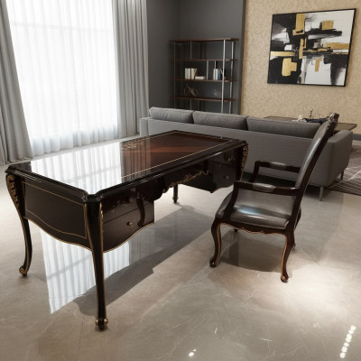 Configuración de la oficina en casa Muebles Mesa Silla 2-pieza Conjunto Escritorio