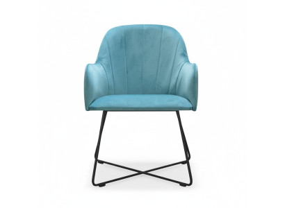 Sillones modernos grupo conjunto de 8 sillas turquesa tapiz reposabrazos