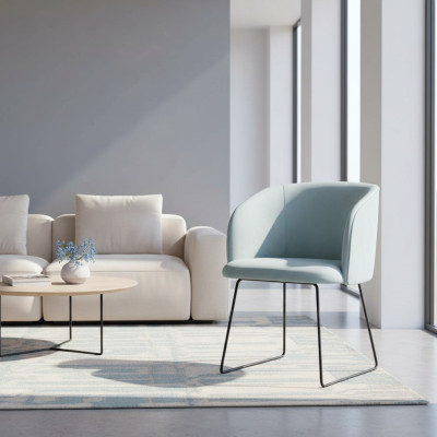 Silla 8x silla tapizada de comedor tela de televisión asiento sillón conjunto nuevo Club