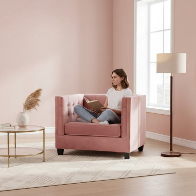 Grupo de 8 sillones de lujo para sala de estar, con comodidad de asiento.