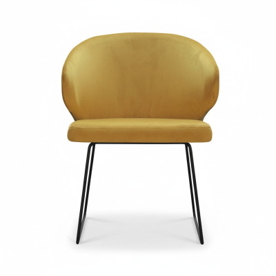 Conjunto de 8 sillas de estilo moderno con tapizado y diseño de reposabrazos.