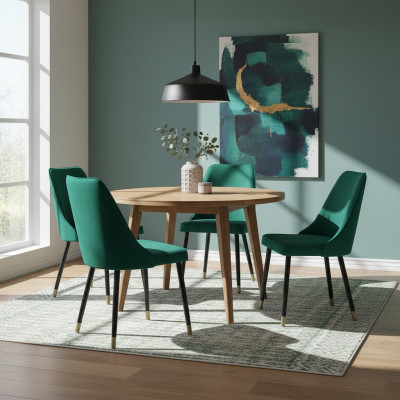 Diseño de sillón de sala de espera silla sillas práctica comedor textil tela tapizado